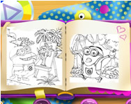Minions coloring book Gru jtkok