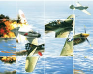 Aviation art air combat slide